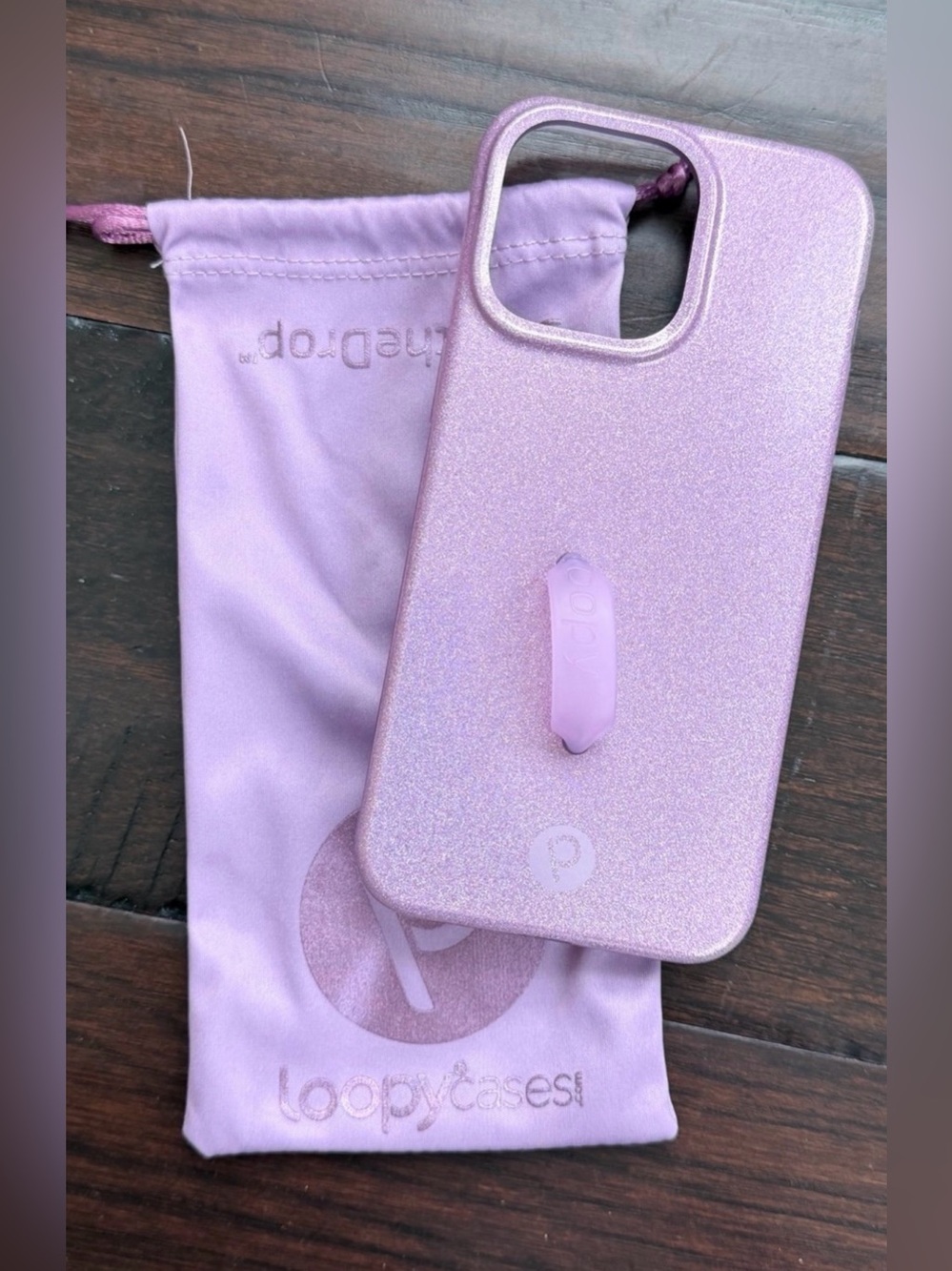 Loopy Case Lavender Sparkle Phone Case with Loop - iPhone 15 Pro Max